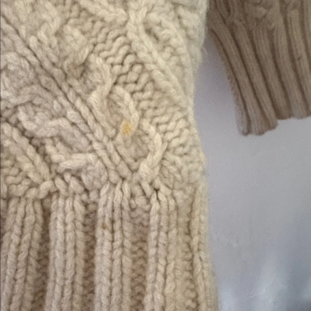 TSE Cream Cable Knit Cardigan - Picture 10 of 12